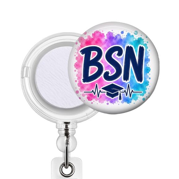 Handmade Accessories - BSN Badge Reel & Topper Nursing Student RN Graduate Nurse Nursing School Gift